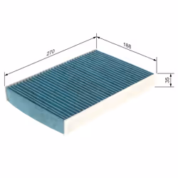 Filtre d'habitacle (filtre à pollen) BOSCH 0 986 628 548 - Vue supplémentaire 7