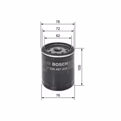 Filtre à huile BOSCH F 026 407 235 - Vue supplémentaire 6