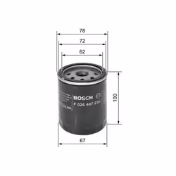 Filtre à huile BOSCH F 026 407 236 - Vue supplémentaire 7