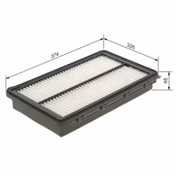 Filtre à air BOSCH F 026 400 362 - Vue supplémentaire 7
