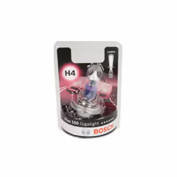 Ampoule halogène BOSCH H4 Gigalight Plus 150% 12V, 60/55W, 1 pièce