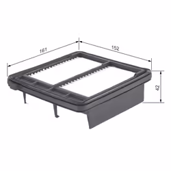Filtre à air BOSCH F 026 400 363 - Vue supplémentaire 7