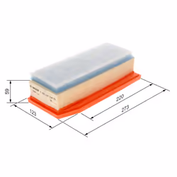 Filtre à air BOSCH F 026 400 534 - Vue supplémentaire 7
