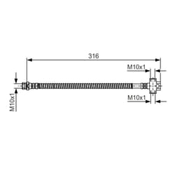 Flexible de frein BOSCH 1 987 481 A65