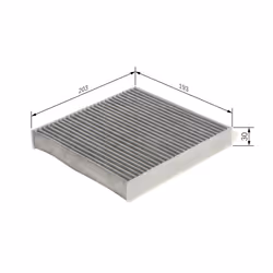 Filtre d'habitacle (filtre à pollen) BOSCH 1 987 435 584 - Vue supplémentaire 7