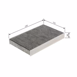 Filtre d'habitacle (filtre à pollen) BOSCH 1 987 435 574 - Vue supplémentaire 7