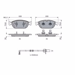 Jeu de plaquettes de frein BOSCH 0 986 494 986, avant - Vue supplémentaire 5