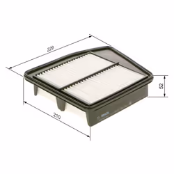 Filtre à air BOSCH F 026 400 328 - Vue supplémentaire 7