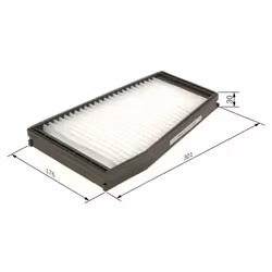 Filtre d'habitacle (filtre à pollen) BOSCH 1 987 435 122 - Vue supplémentaire 7