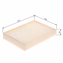 Filtre d'habitacle (filtre à pollen) BOSCH 1 987 435 121 - Vue supplémentaire 7