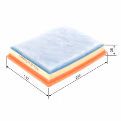 Filtre à air BOSCH F 026 400 613 - Vue supplémentaire 7