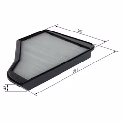 Filtre d'habitacle (filtre à pollen) BOSCH 1 987 435 116 - Vue supplémentaire 7