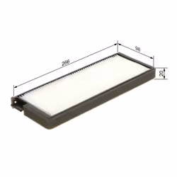 Filtre d'habitacle (filtre à pollen) BOSCH 1 987 435 123 - Vue supplémentaire 6