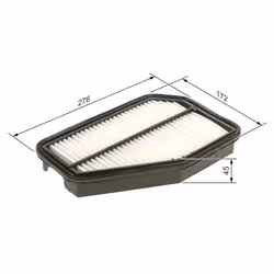 Filtre à air BOSCH F 026 400 580 - Vue supplémentaire 7