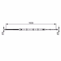 Câble de frein à main BOSCH 1 987 482 865 - Vue supplémentaire 5