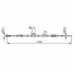 Câble de frein à main BOSCH 1 987 482 834 - Vue supplémentaire 6