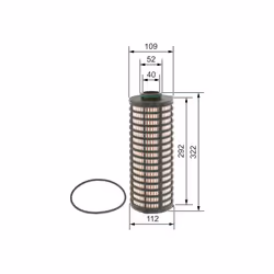 Filtre hydraulique BOSCH F 026 407 286 - Vue supplémentaire 7