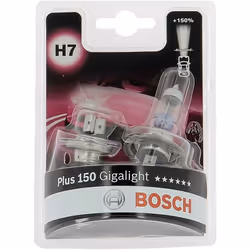 2 H7 Giga +150 55W Jusqu à 150% de luminosité en plus comparé aux lampes halogènes standard grâce à une optimisation du filam ...