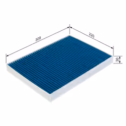 Filtre d'habitacle (filtre à pollen) BOSCH 0 986 628 565 - Vue supplémentaire 7