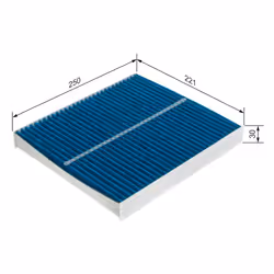 Filtre d'habitacle (filtre à pollen) BOSCH 0 986 628 566 - Vue supplémentaire 7