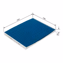 Filtre d'habitacle (filtre à pollen) BOSCH 0 986 628 572 - Vue supplémentaire 7