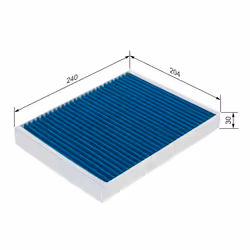 Filtre d'habitacle (filtre à pollen) BOSCH 0 986 628 573 - Vue supplémentaire 7