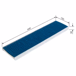 Filtre d'habitacle (filtre à pollen) BOSCH 0 986 628 579 - Vue supplémentaire 7