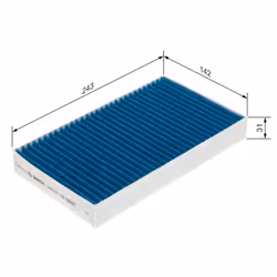 Filtre d'habitacle (filtre à pollen) BOSCH 0 986 628 583 - Vue supplémentaire 5