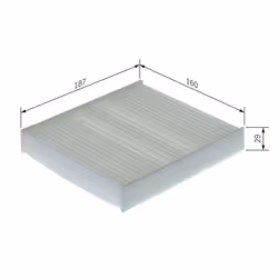 Filtre d'habitacle (filtre à pollen) BOSCH 1 987 435 168 - Vue supplémentaire 7
