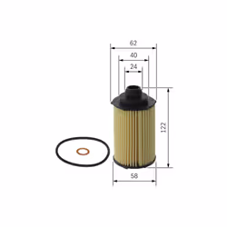 Filtre à huile BOSCH F 026 407 348 - Vue supplémentaire 7