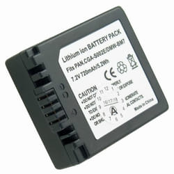 Batterie AccuCell pour Panasonic - CGA-S002 - CGR-S002 - DMW-BM7 - Lithium Ion - 680 mAh - 7.2 V
