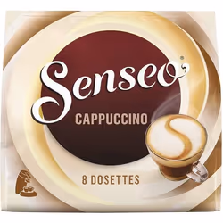 Senseo Cappuccino Nouveaux Design Nouvelle Composition Lot de 10 10 x 8 Dosettes de Café