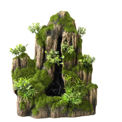 Aqua Della Waterfall moss rock 1 way Polyester