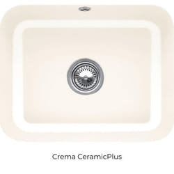 Evier 1 bac  Cisterna 60C Crème CeramicPlus avec vidage manuel