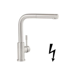 Steel Shower - Mitigeur d'évier avec bec extractible, inox 969711LC - Villeroy&boch
