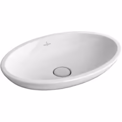 Vasque à poser Matériau : porcelaine sanitaire Forme : ovale Diamètre : 58.5X38 cm ou 63X43 cm selon le modèle choisi pour ro ...