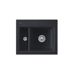 Villeroy&boch - Evier 1 cuve et demi villeroy et boch Subway 60 xm 62 x 51 cm sans egouttoir Graphite CeramicPlus