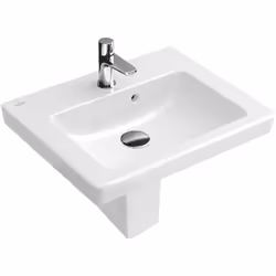 Métro Villeroy & Boch 2.0 Lave-mains, 500x400 mm, Convient pour un montage à 1 trou, Villeroy & Boch SUBWAY, Trou de bite per ...