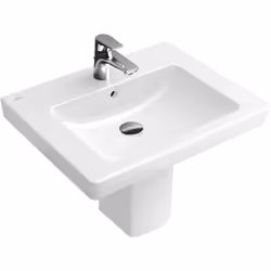 Métro Villeroy & Boch 2.0 Lavabo, 600x470 mm, Convient pour un montage à 3 trous, Villeroy & Boch SUBWAY, trou de coulée du m ...