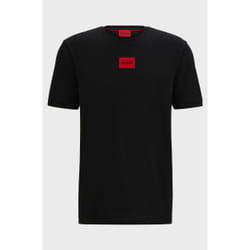 HUGO 50447978_001_S chemise et haut Tee-shirt Encolure torsadée Manche courte Coton