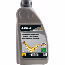 Huile de chaîne de tronçonneuse adhérente de haute performance moderne. Contient des additifs améliorant la lubrification per ...