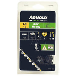 ARNOLD Chaîne de tronçonneuse 3/8", 1,3 mm - 62 maillons entraîneurs - gouges demi-rondes