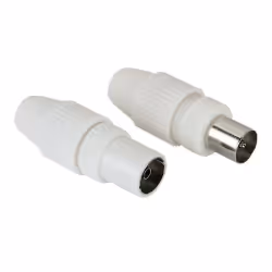 Hama Antenna Male Plug / Female Jack, Coaxial, Clamp Type
