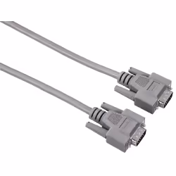 Hama Monitor VGA Connecting Cable,15-pin HDD male - 15-pin HDD male, 3.0 m, 3 m, VGA (D-Sub), VGA (D-Sub), Gris, Mâle/Mâle