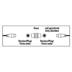 Hama Antenna Adapter, coax plug - coax plug Coaxial