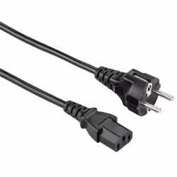 Hama Universal Mains Cable, 1.5 m, Black, 1,5 m