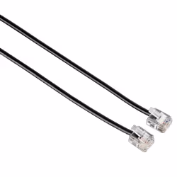 Hama Modular Male Plug 6p4c - Modular Male Plug 6p4c, 6 m, Black, 6 m, 6p4c, 6p4c, Noir, Mâle, Mâle