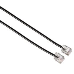 Hama Modular Male Plug 6p4c - Modular Male Plug 6p4c, 6 m, Black Noir