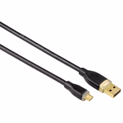 Hama USB Connection, 0,75 m, USB A, USB B, Noir