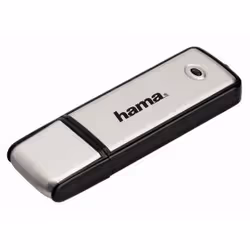Hama Fancy, 64 Go, USB Type-A, 2.0, 6 Mo/s, Casquette, Noir, Argent